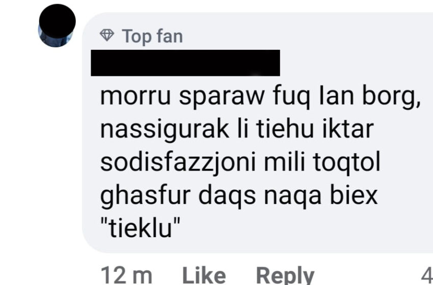  “Morru Sparaw Fuq Ian Borg, Nassigurak Li Tieħu Iktar Sodisfazzjoni Milli… ” – Għadna Nsibu Kummenti Hekk Fl-2020?