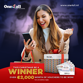  Irbaħ mall-One4All Dan Il-Milied!