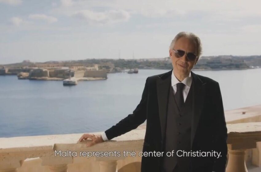 Bil-Filmat: Fl-1 Ta’ Jannar 2021 Andrea Bocelli Live Minn Malta
