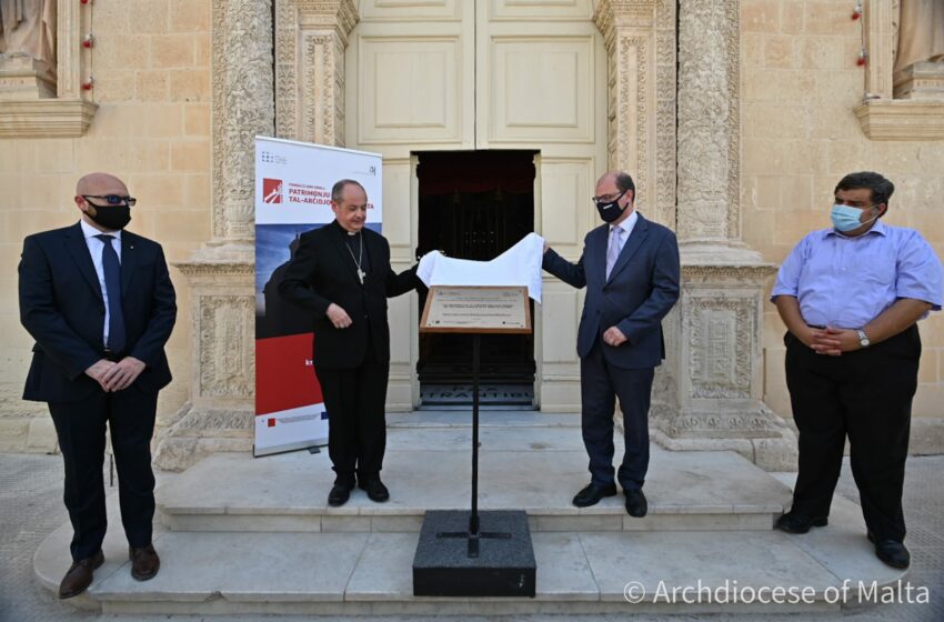  Inawgurat Ir-Restawr Fuq Il-Faċċata Tal-Knisja Ta’ Ħ’Attard