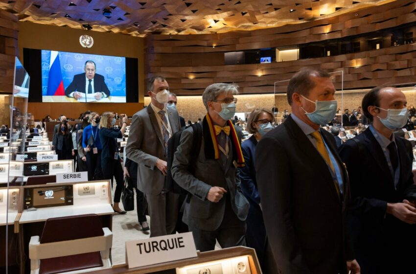  140 Diplomatiċi Inkluż Dak Malti Joħorġu L’Barra Meta Tkellem Il-Ministru Tal-Affarijiet Barranin Russu