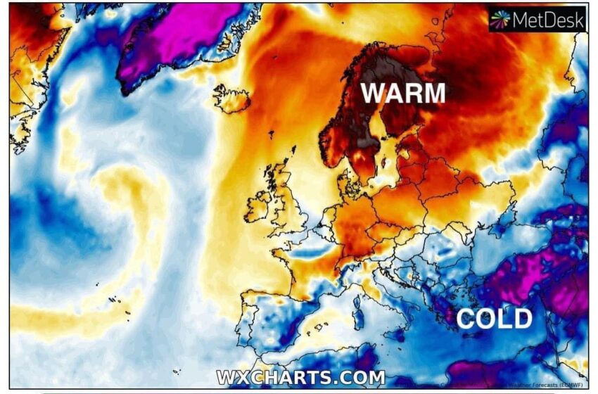  Sitwazzjoni Stramba: L-Ingilterra Tirreġistra Temperatura Massima Ta’ 21°C Filwaqt Li Malta L-Kesħa Tinħass Sew