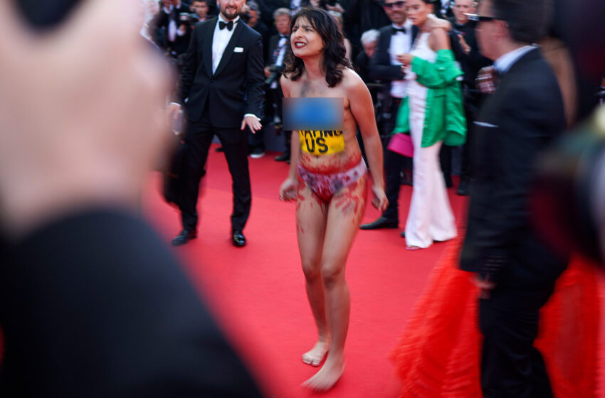  Bil-Filmat: “Ieqfu Stuprawna” – Tipprotesta Bla Ħwejjeġ Fuq It-Tapit L-Aħmar Tal-Festival Ta’ Cannes