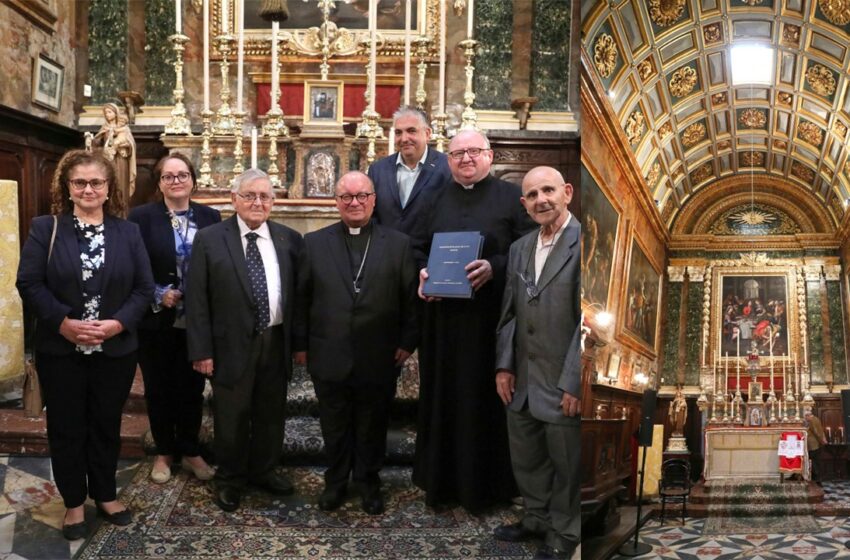  Restawr Ta’ Seba’ Pitturi Fl-Oratorju Tal-Madonna Tal-Karità, Il-Belt Valletta