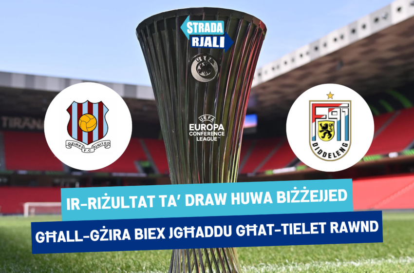  Riżultat ta’ draw biżżejjed għall-Gżira biex jgħaddu għat-tielet rawnd?