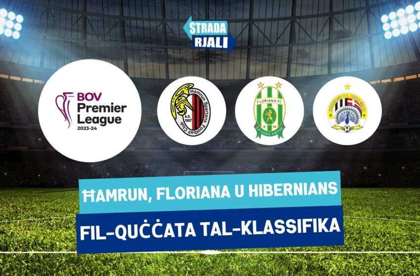  Ħamrun, Floriana u Hibernians fil-quċċata tal-klassifika