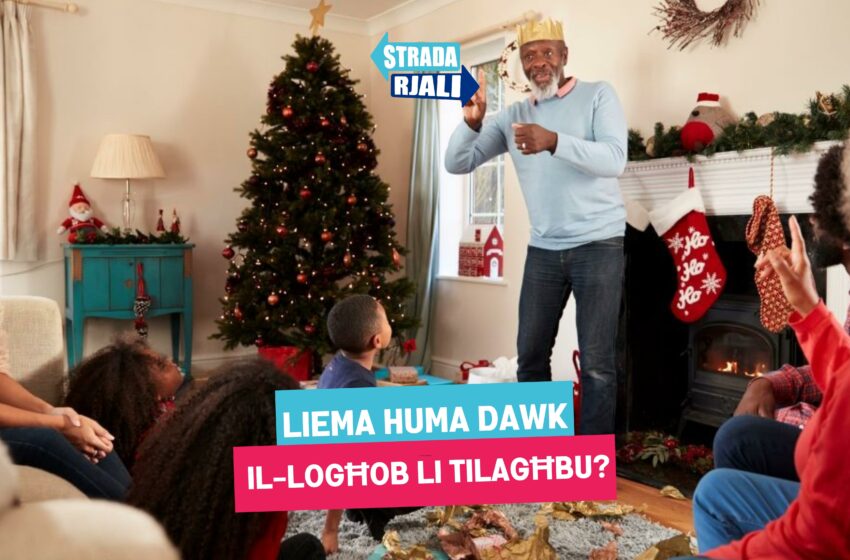  Logħob tal-festi tal-Milied għall-familji