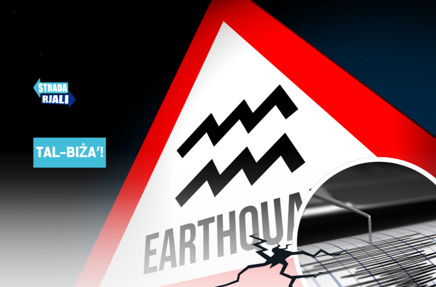 Meta seħħ terrimot u nħass sewwa f’Malta …